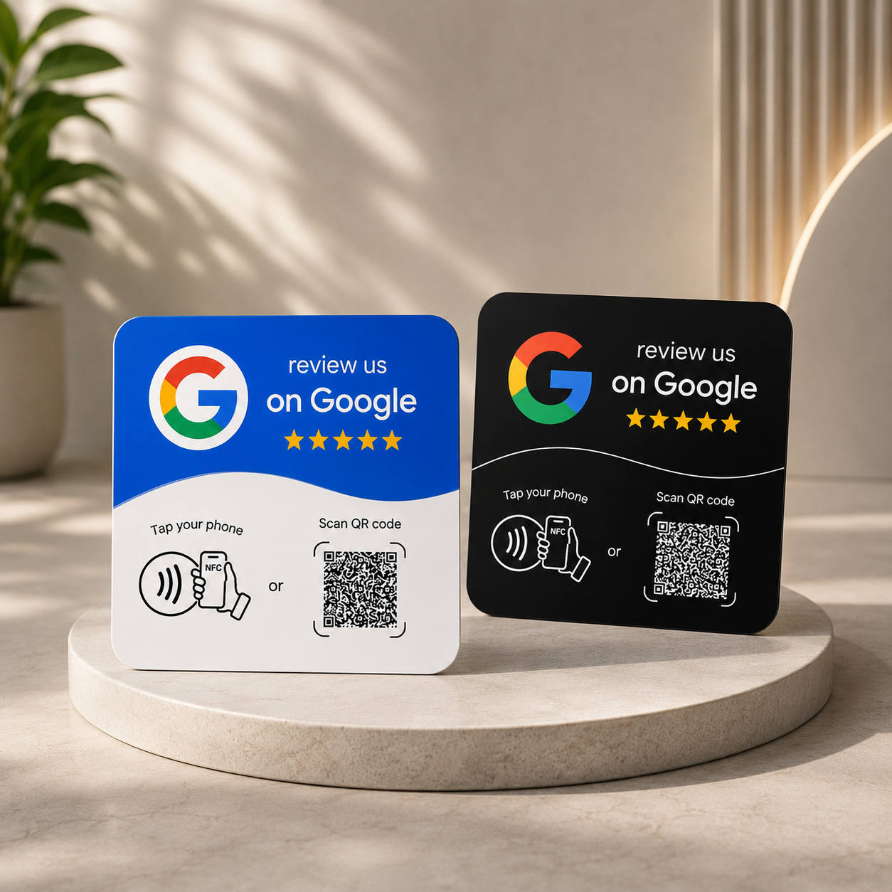 Tarjeta NFC y QR para negocios | Google, Instagram y Facebook
